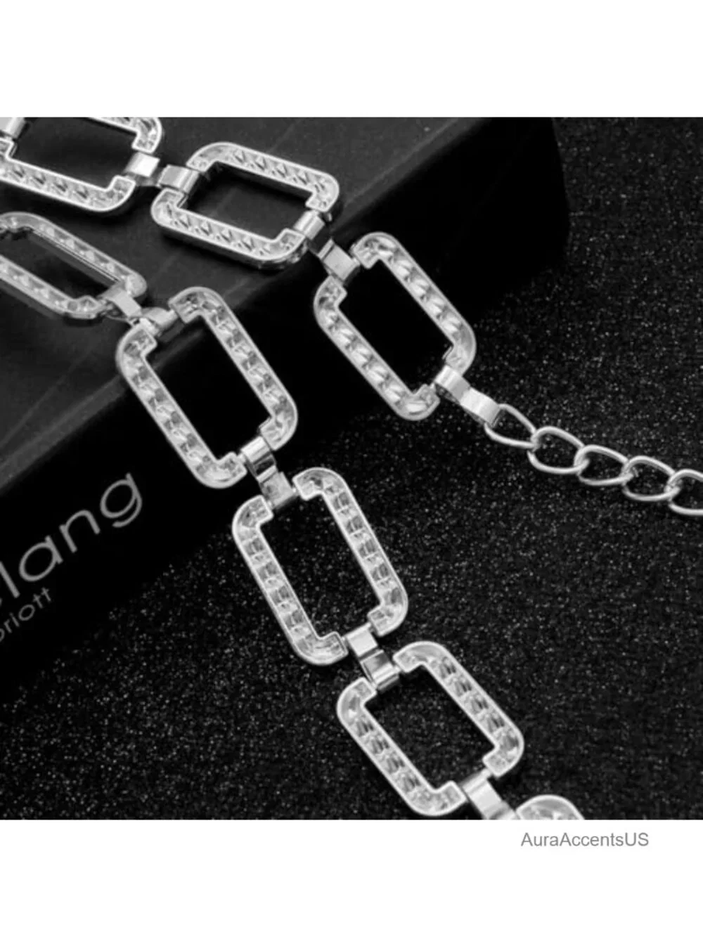 Metal Waist Chain Rhinestone Chain Belt Crystal Belt for Dress